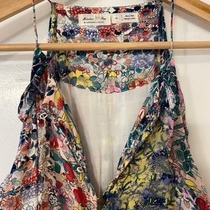 Anthropologie floral maxi dress